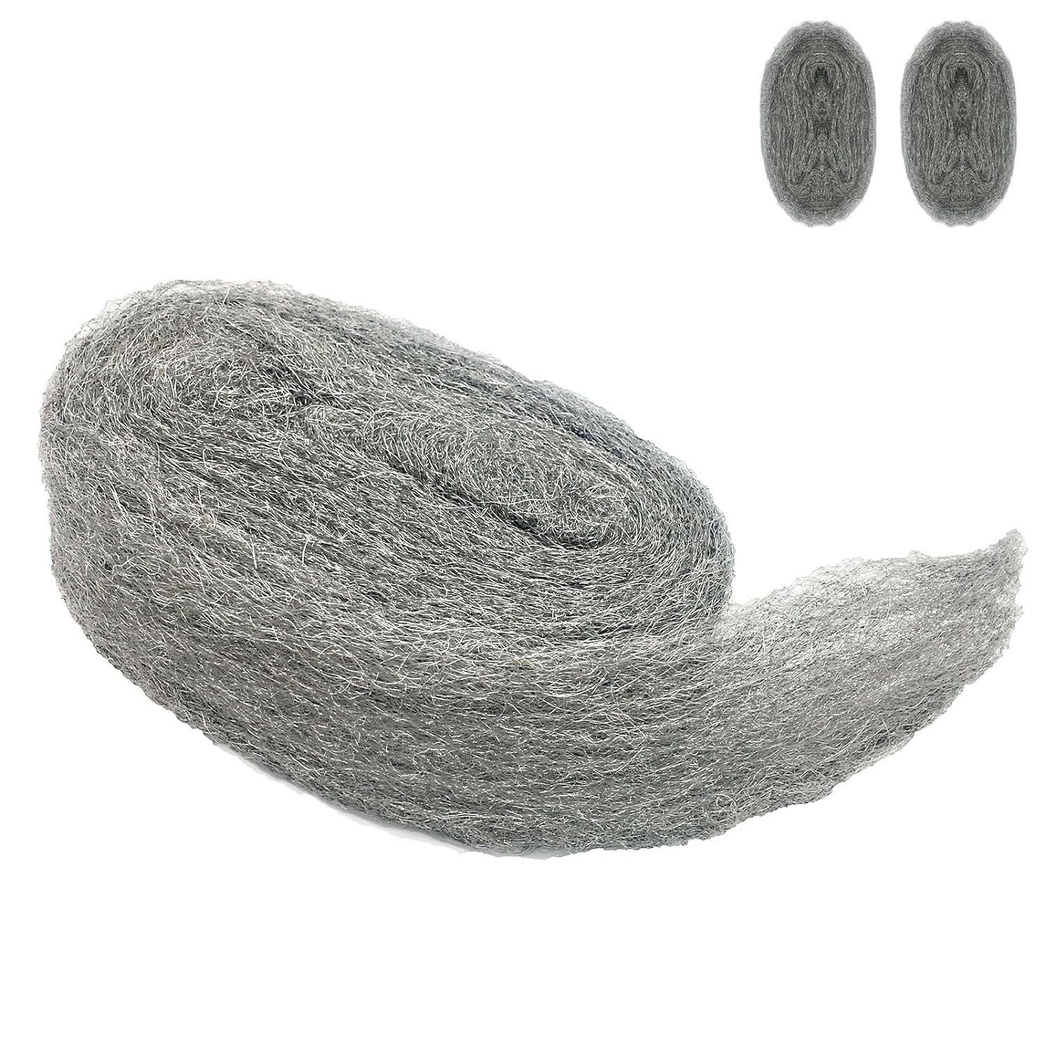Effective 3″ Steel Wool Barrier – 10 Ft Mice Control Filler for Indoor & Outdoor