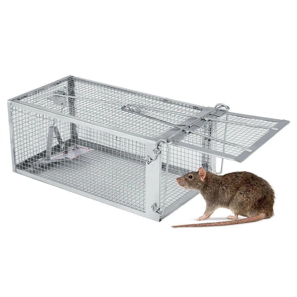 1~4 Pack Rat Trap Humane Mouse Traps Work Small Rodent Animal-Mice Catch Release