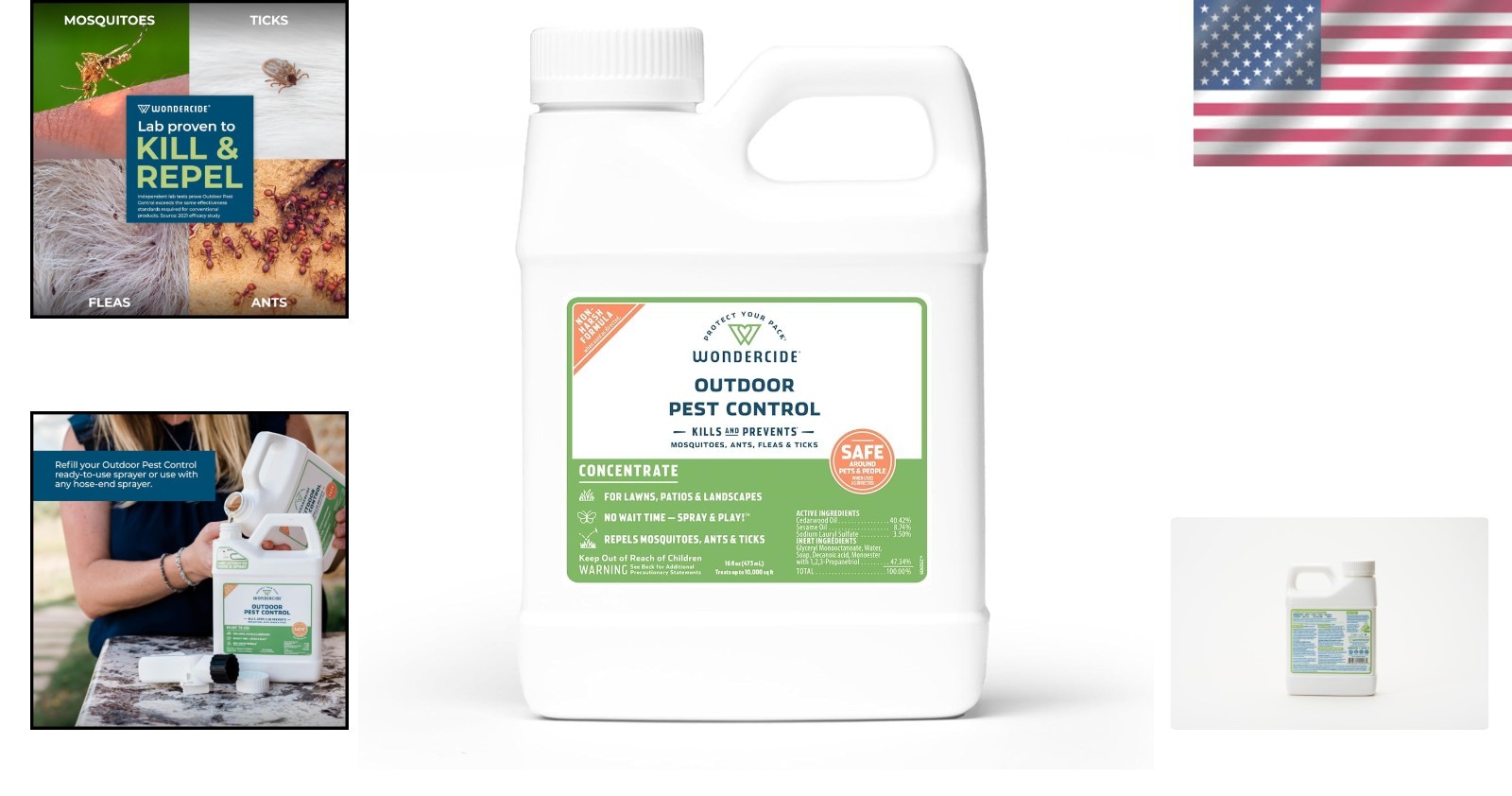 Natural Pest Control Spray Concentrate – Safe All-in-One Insect Killer 16 oz