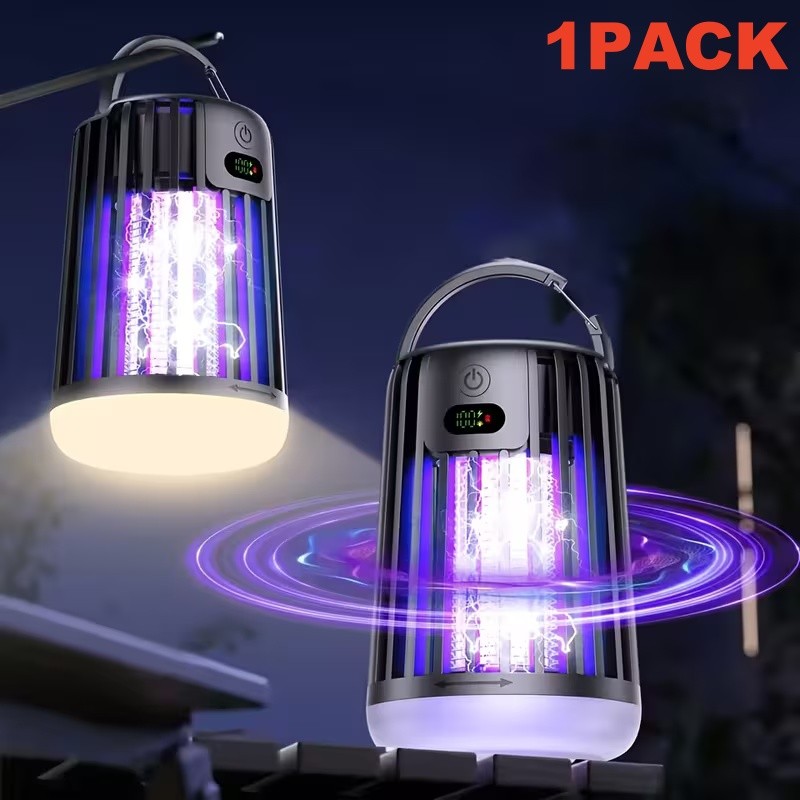 1PCS 3-in-1 Mosquito Bug Zapper Fly Trap Mosquito Lamp, Electronic Bug Zapper