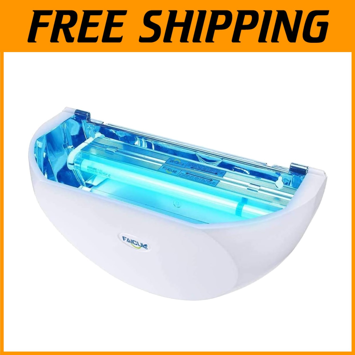 Modern White Wall Sconce Fly Trap – Silent Capture for Homes and Businesses