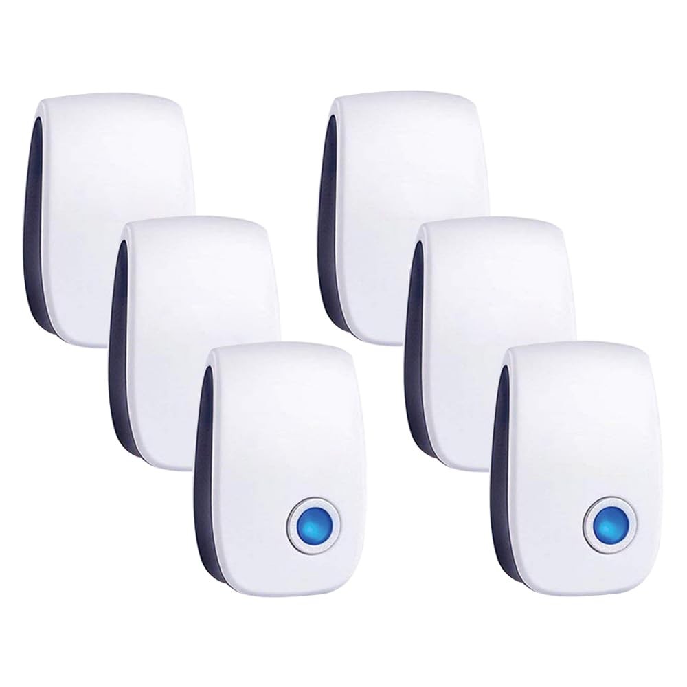 6 Packs Ultrasonic Pest Control Repeller, Electronic Pest Repellent Plug in I…