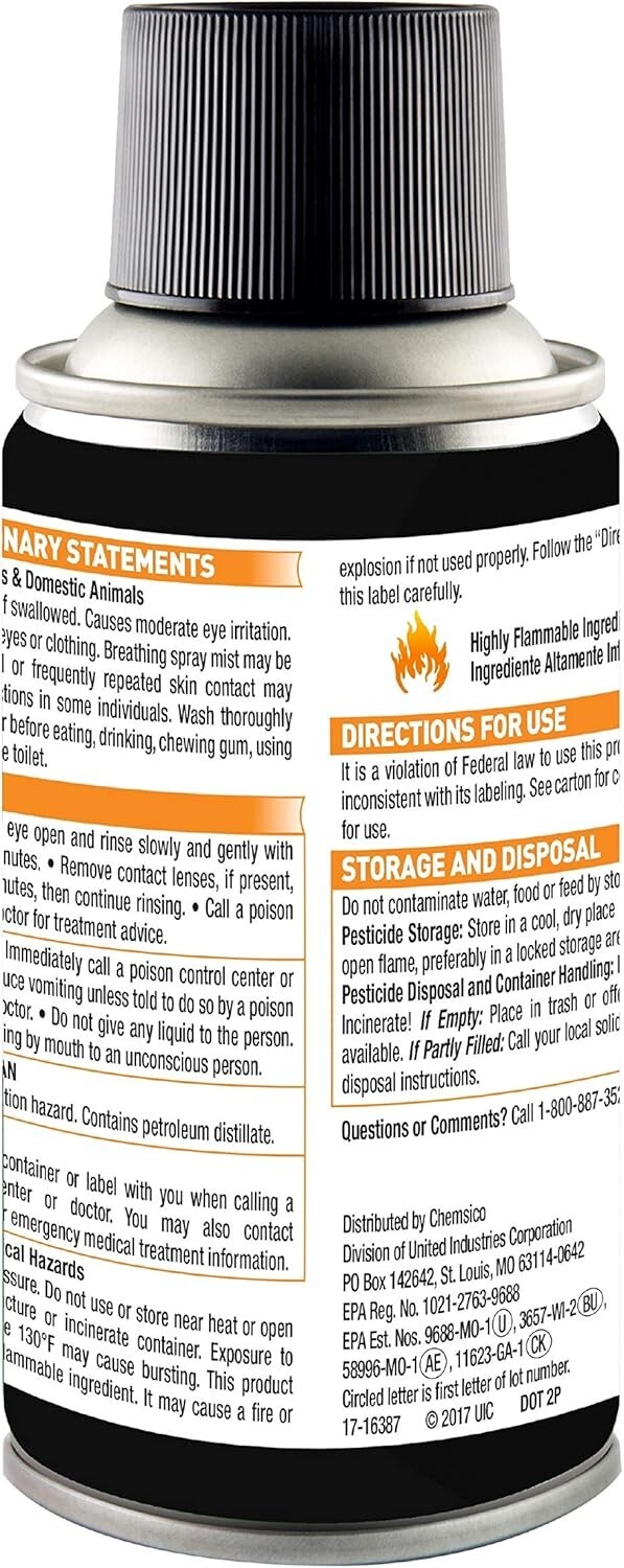 6 Can Fogger Bomb Insect Killer Bug Flies Roach Spider Indoor Bed Kill Shot Tick