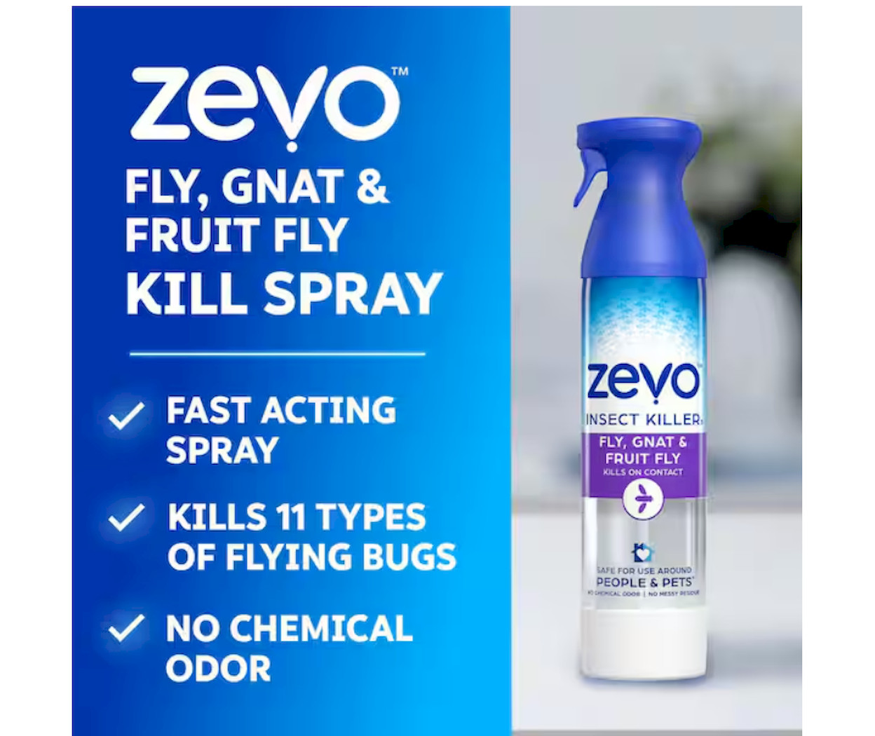 ZEVO 10 oz. Fly, Gnat and Fruit Fly Insect Killer Spray