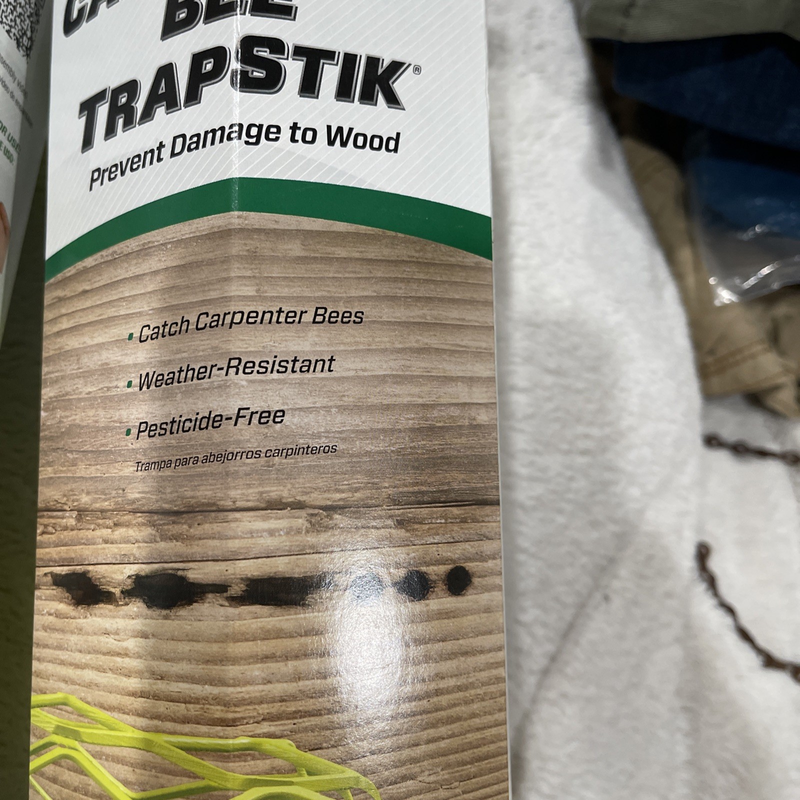 RESCUE! Carpenter Bee TrapStik – Catches Carpenter Bees. 2 Pack