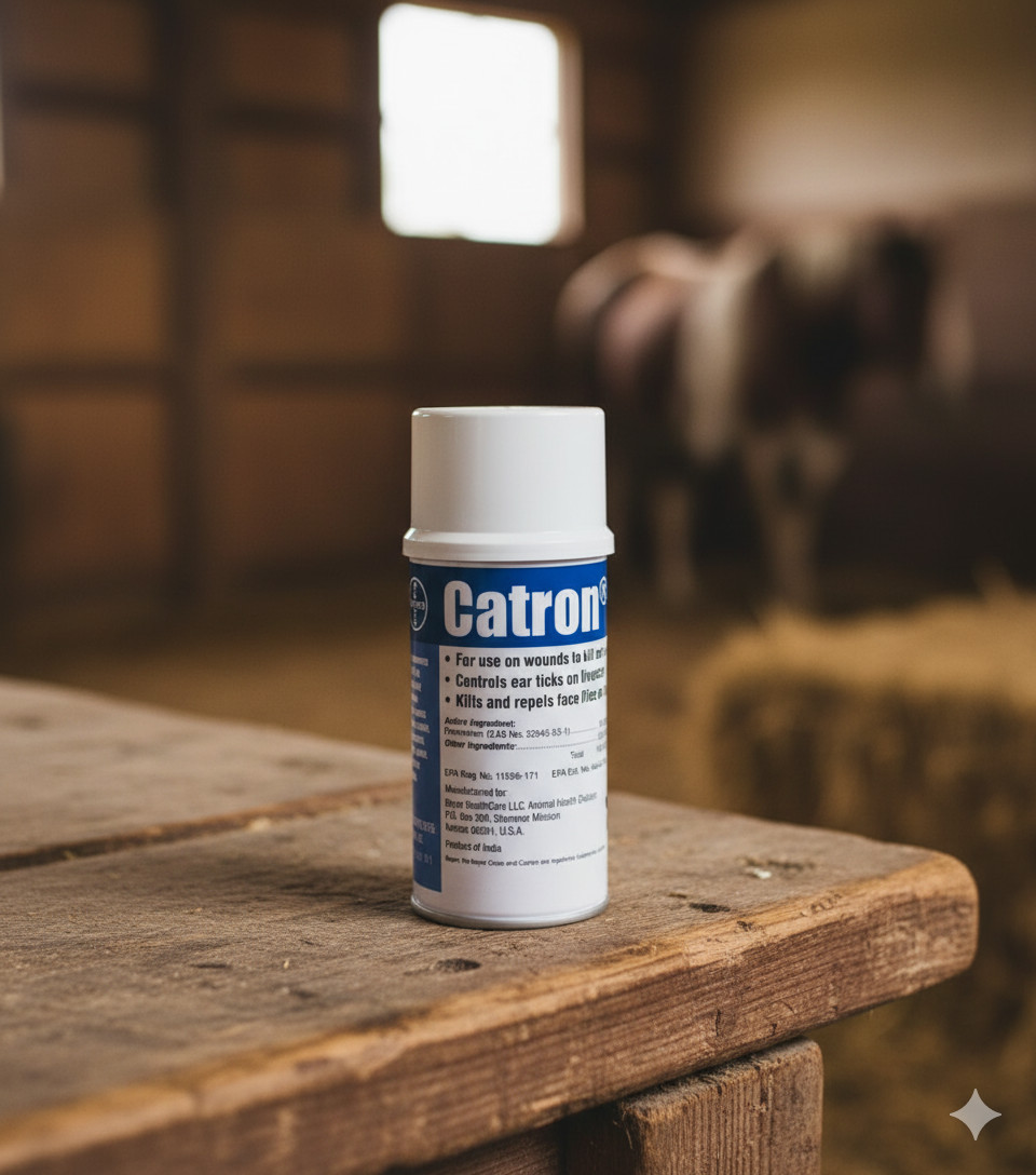 Bayer Catron IV Worm Spray 10 oz. Fly Maggots Ear Tick Spray for Livestock