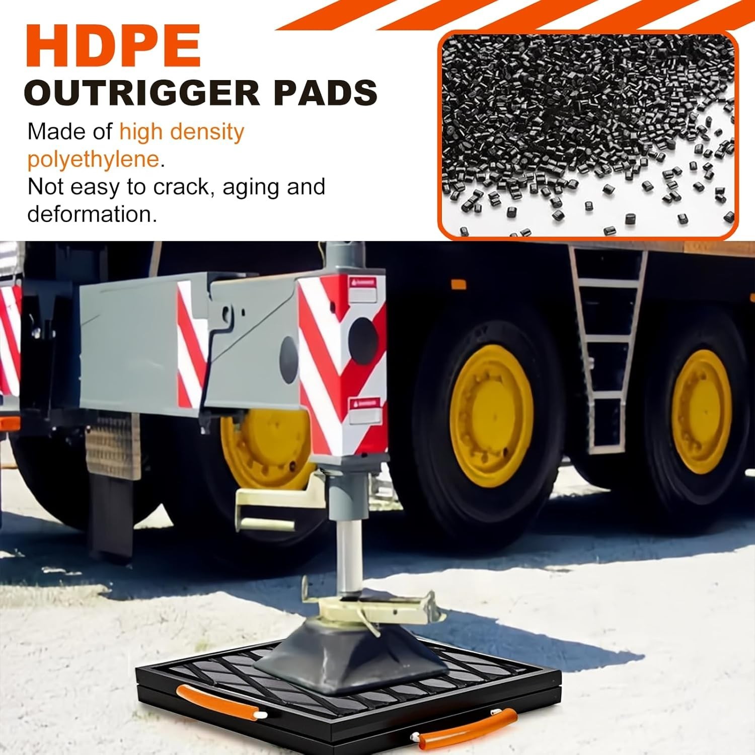 12 X 12 X 1 inchs Non-Slip Rv Jack Pads Camper Square-12″ x 12″ x 1″ 2 Pack