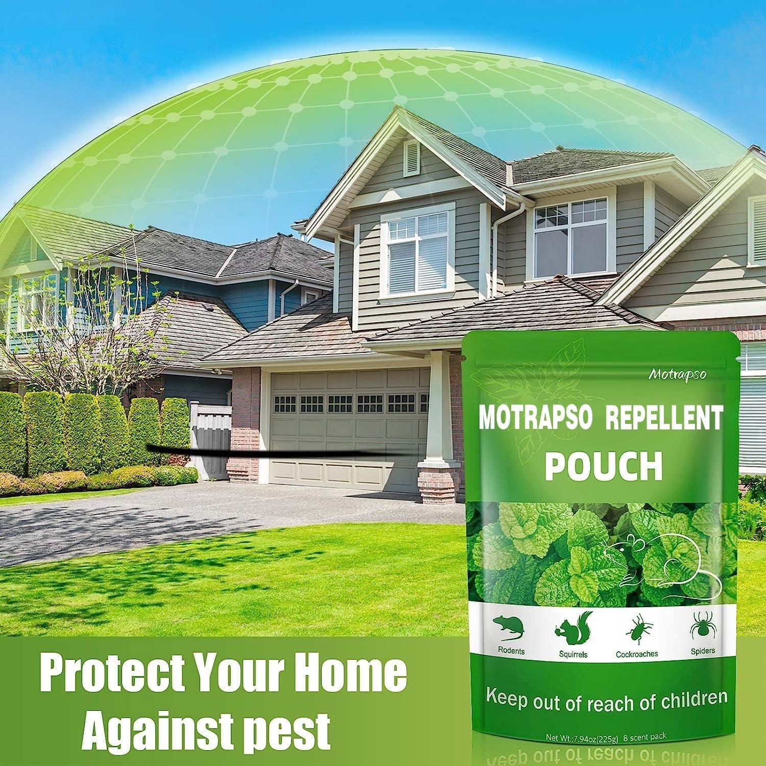 12 Pack Vamoose Natural Rodent Pest Control Repellent Pouch Peppermint Oil