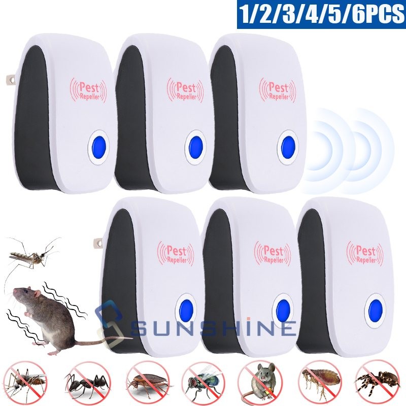 Plug In Electronic Pest Repeller Sonic Flea Mice Rat Bug Pest Reject Deterrent