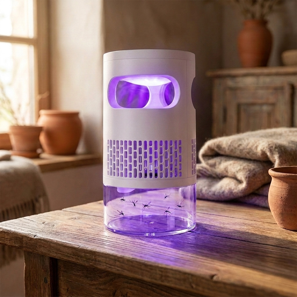 Mosquito Killer Lamp UV Light Trap Fan Suction Insect Bug Zapper Silent