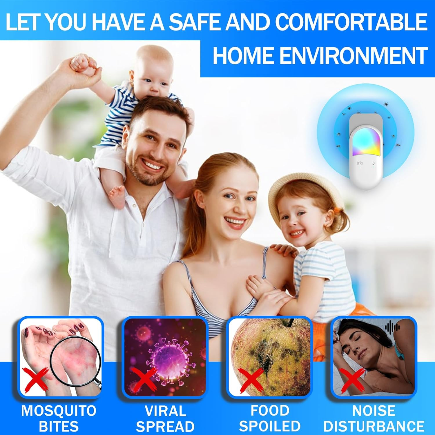Fly Insect Trap,Indoor Plug-In Fly Traps for Flies, Fruit Flies, Moths, and Othe