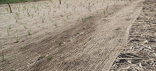Jute Erosion Control, Soil Saver Mesh Blanket – 48″ Wide x 20 Yards (60 feet …