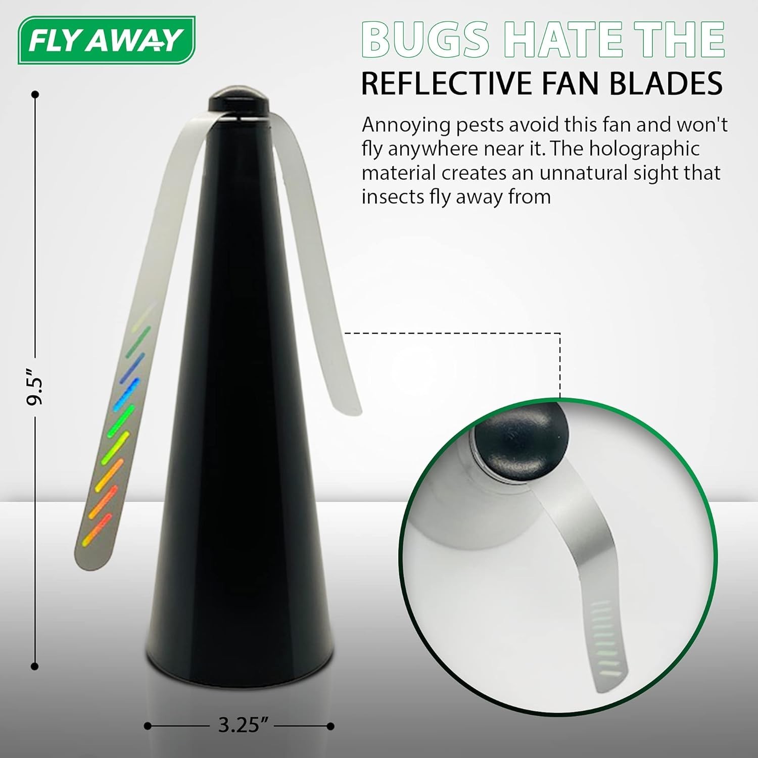 Outdoor Fly Repellent Fan Pest Control Bug Repeller Indoor Outdoor Portable