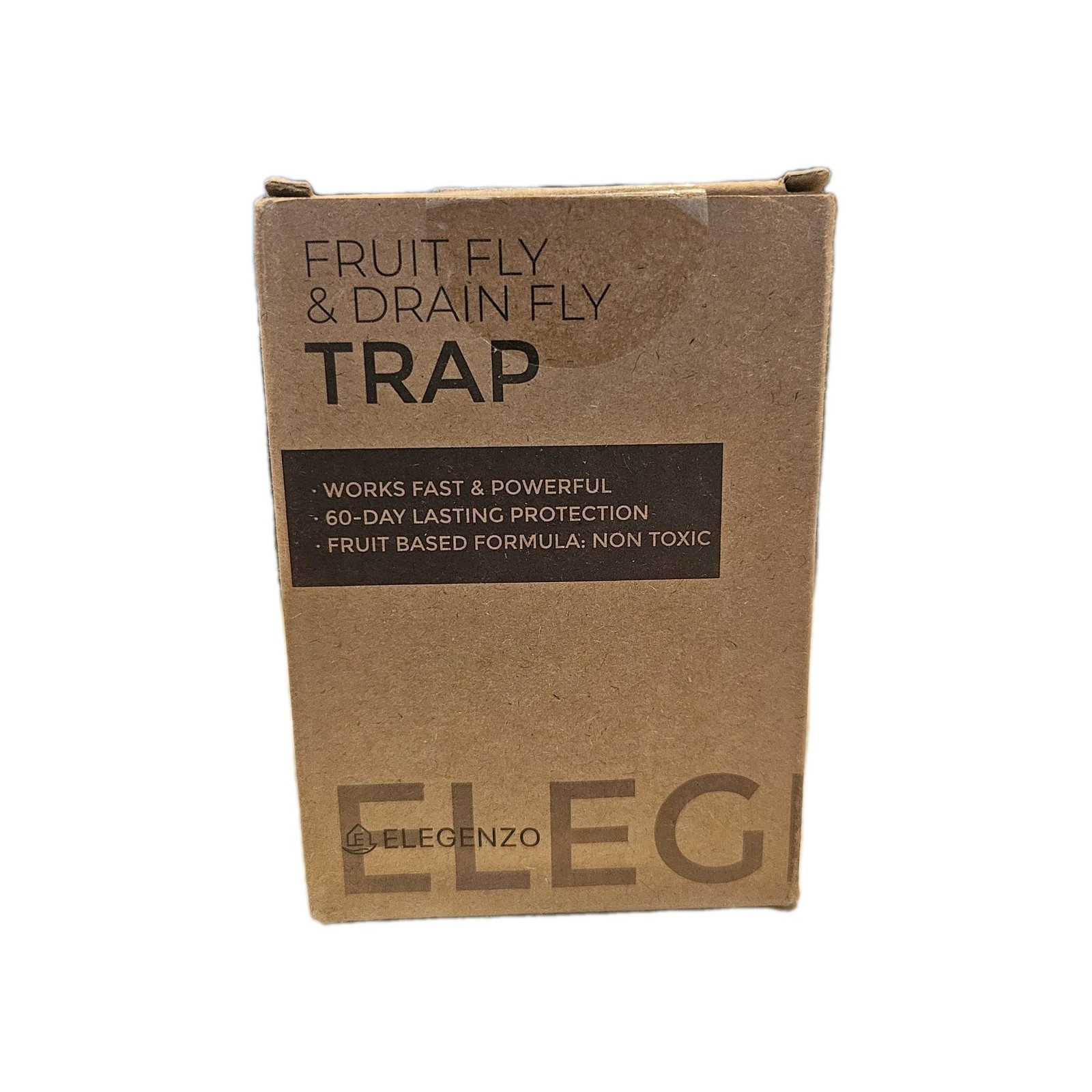 Elegenzo Fruit Fly Traps, Indoors, Drain Fly, Reusable Trap With 2 Bait Refills
