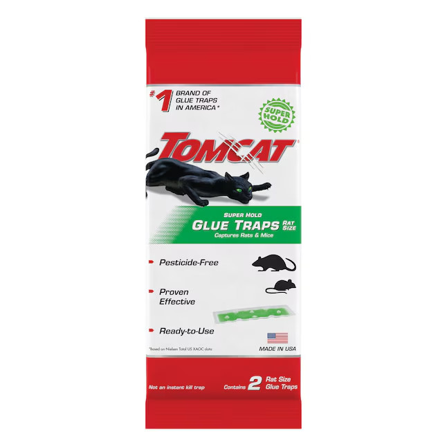 TOMCAT Super Hold Glue Traps, 2 Pack Rat Traps
