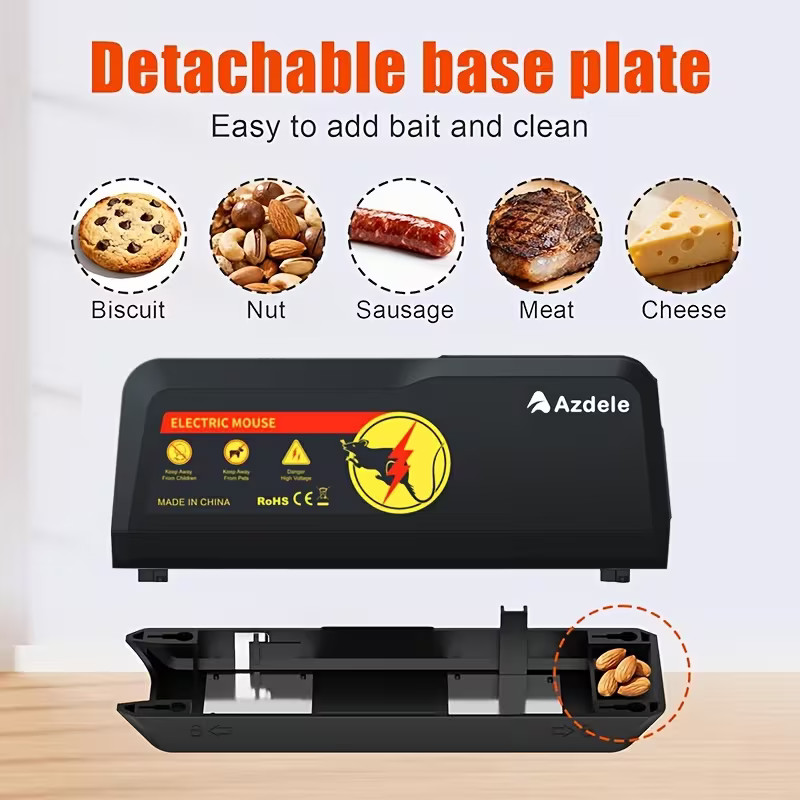 ELECTRIC MOUSE & RAT KILLER – COMPACT ELECTRONIC PEST TRAP WITH ZAPPER FUNCTION