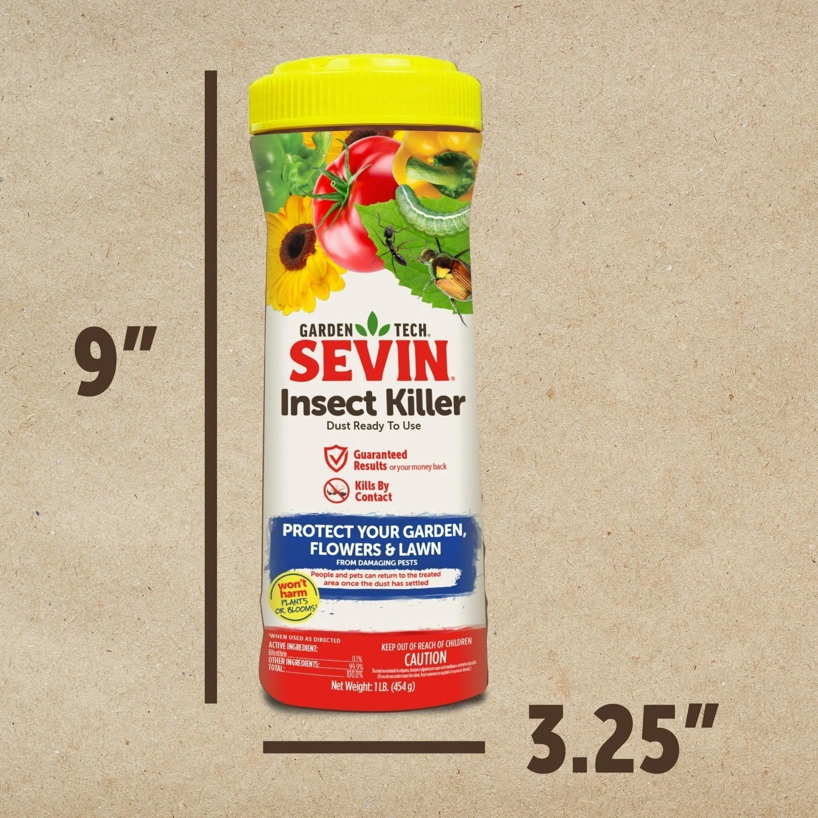 Insect Killer powder Sevin Garden Ready to Use Dust, 1 Pound Can