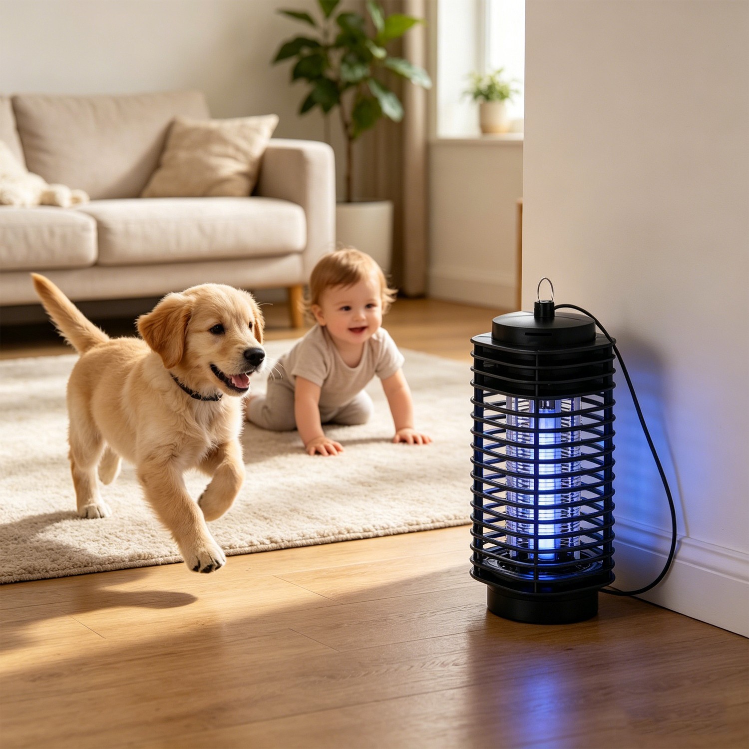 2PCS Electric Bug Zapper Mosquito Repellent Fly Trap Flying Insect Zapper Killer