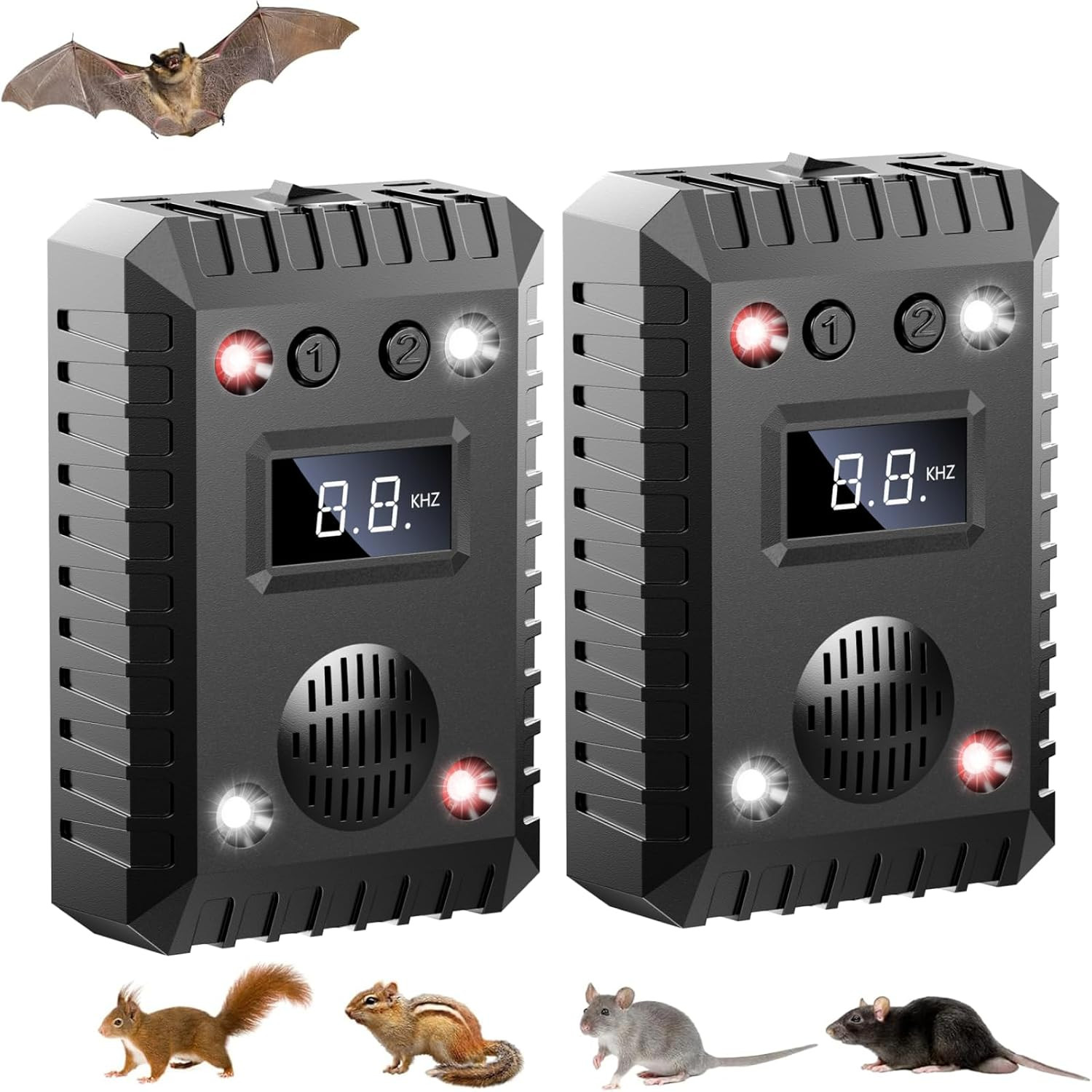 2026 Ultrasonic Rodent Repellent for Car Engines, Battery Powered Plug in Mouse
