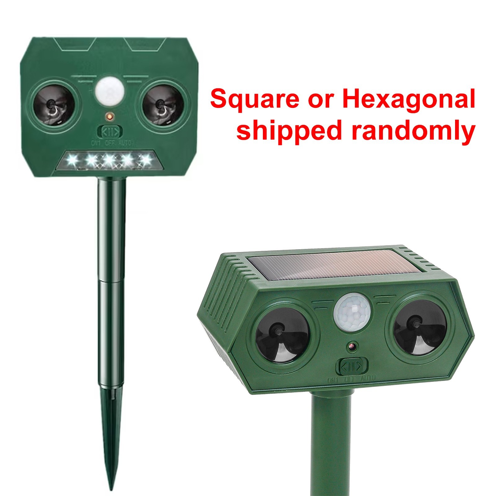 4PCS solar ultrasonic animal repellent outdoor motion sensor Repellent Devices