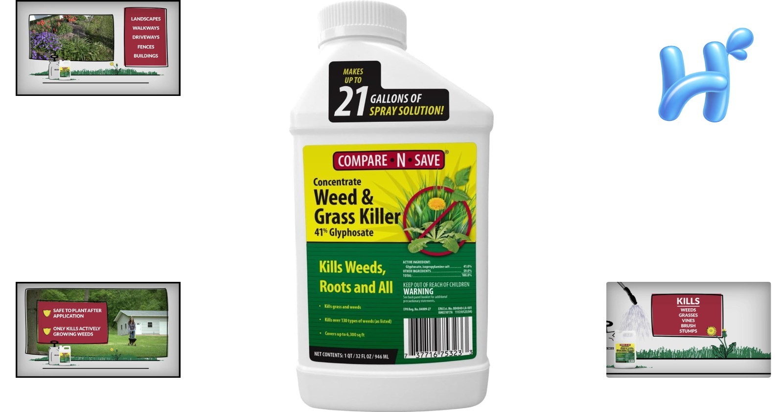 Ortho GroundClear Weed & Grass Killer Super Concentrate1, 32 Fl. Oz.