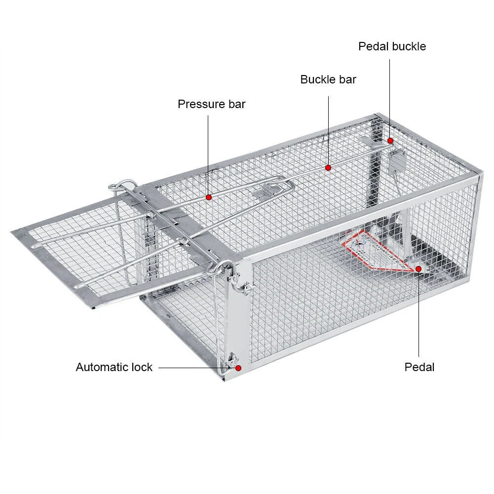 1~4X Pack Live Humane Cage Trap Squirrel Mouse Rat Mice Rodent Animal Catcher