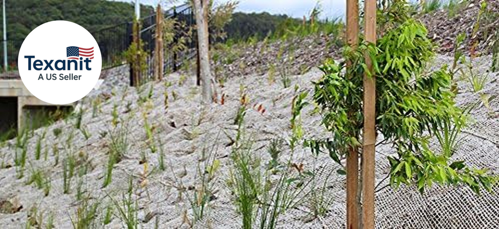 Jute Erosion Control, Soil Saver Mesh Blanket – 48″ Wide X 20 Yards (60 Feet Lon