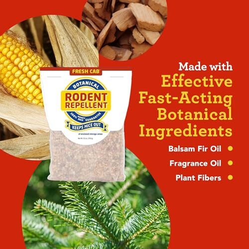 Fresh Cab Rodent Repellent – Botanical Pest Control for Indoor Use – Safe for