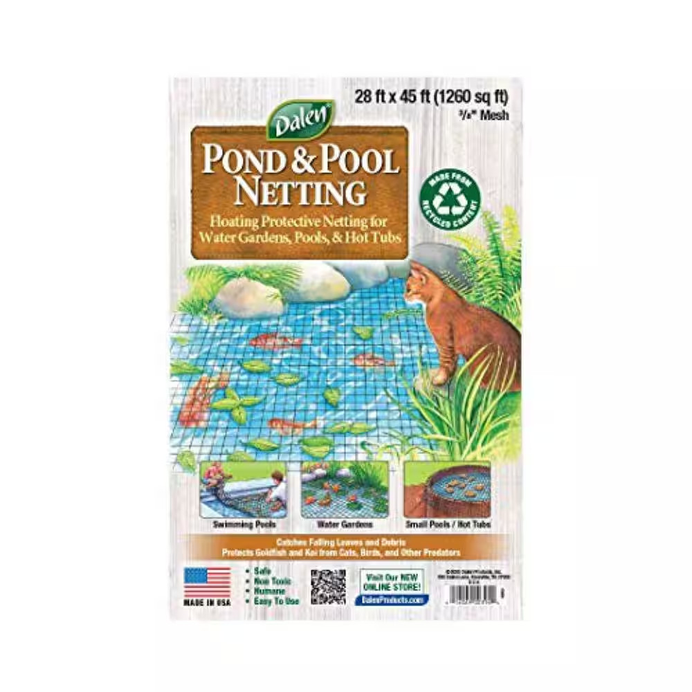 Pool and Pond Netting 3/8 In. Polypropylene Mesh (28 Ft. X 28 Ft. )
