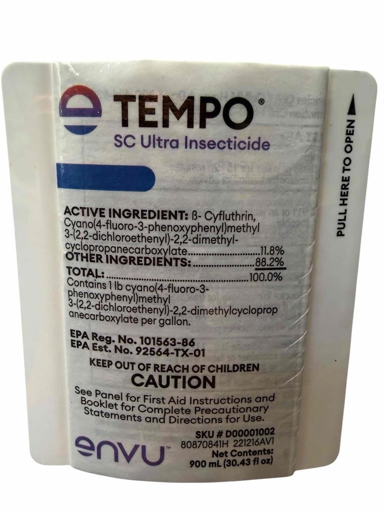 NEW Tempo SC Ultra Pest Control Concentrate 30.43 oz 900 mL Insecticide