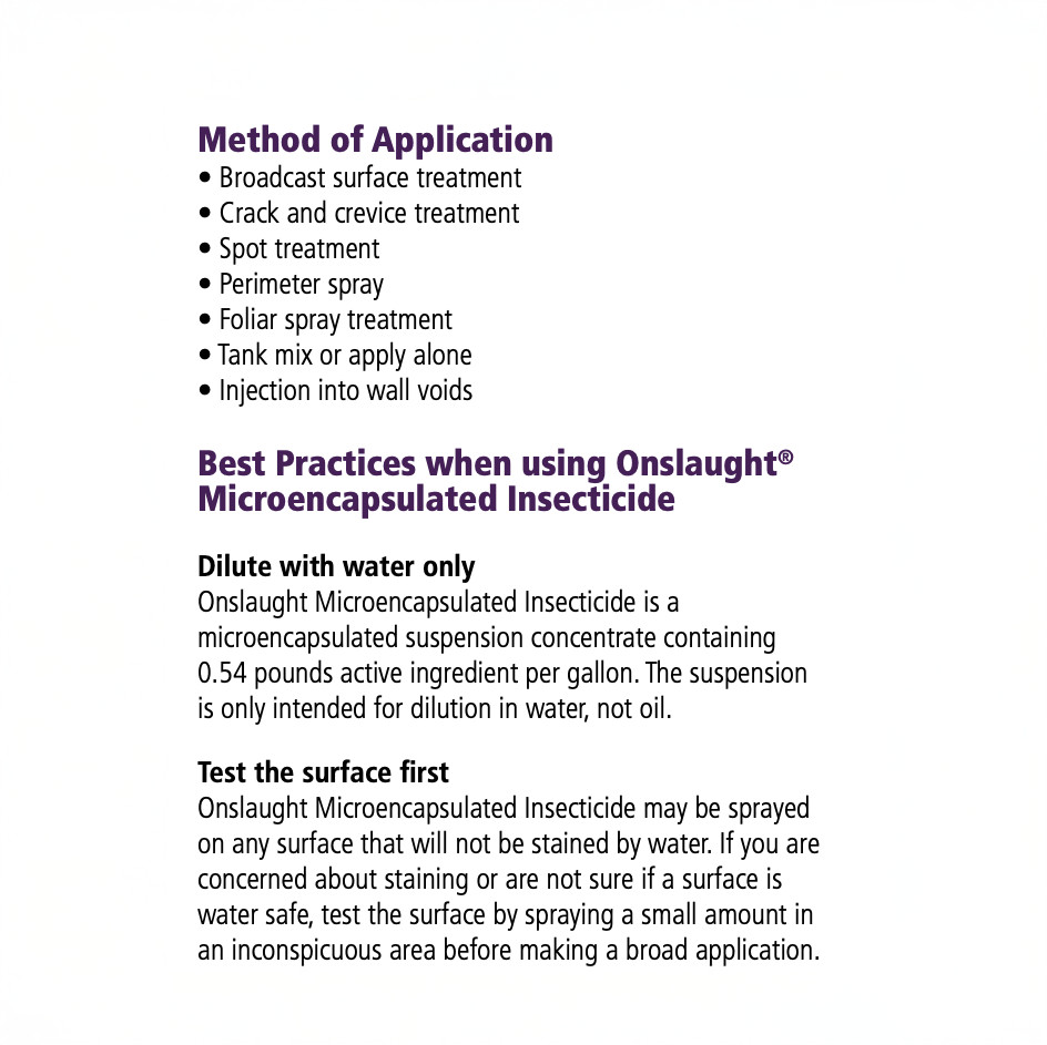 Onslaught Microencapsulated Insecticide 128 fl oz Jug by MGK