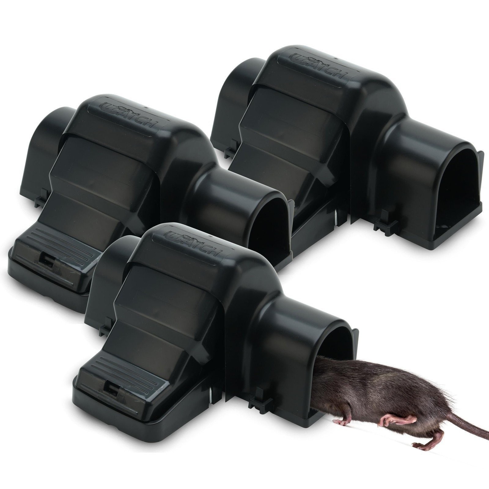 Rat Traps Indoor and Outdoor – 2 Pack Dual-Entry Large Rat Trap Outdoor and…