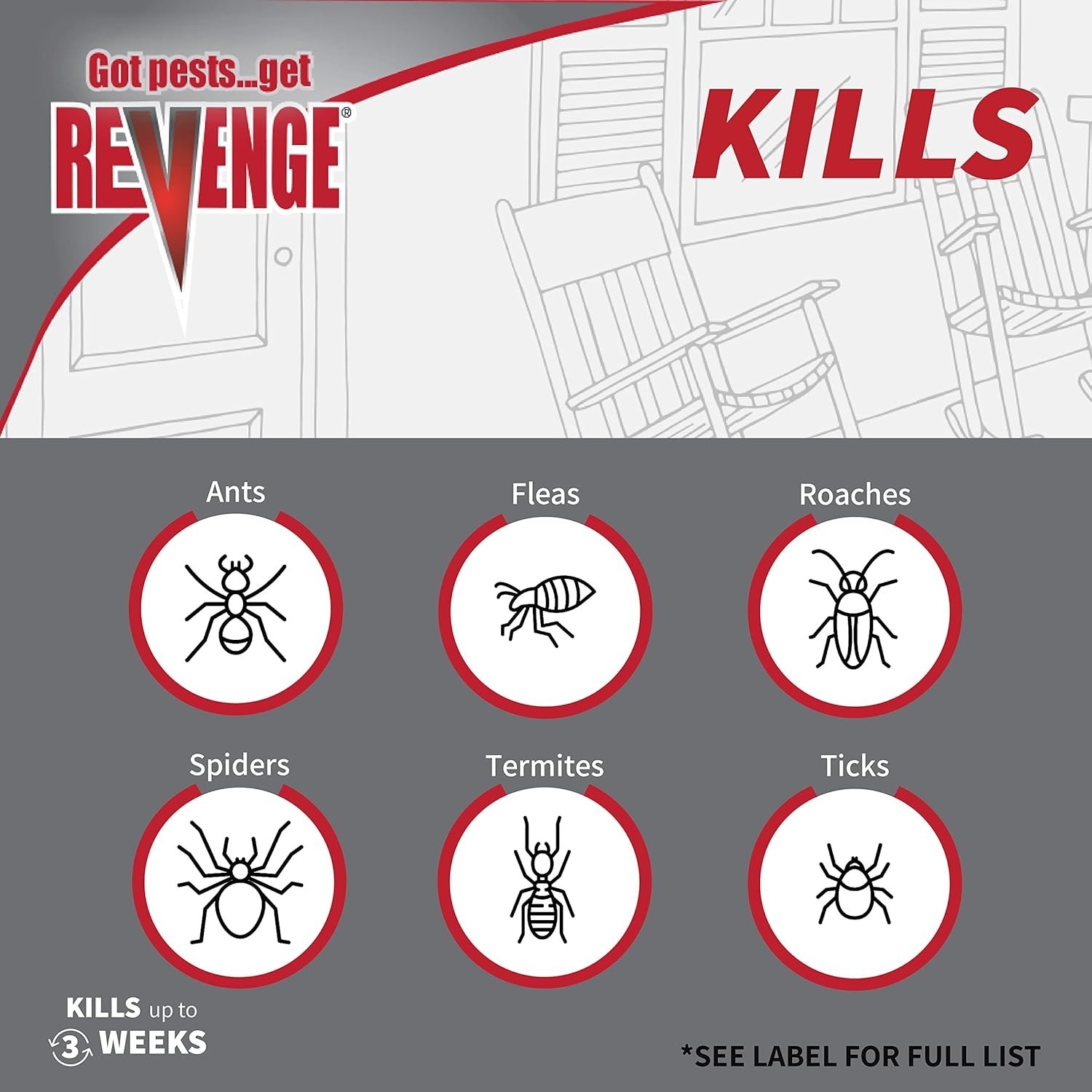 REVENGE Termite Carpenter Ant Killer Aerosol Indoor/Outdoor Pest Spray-Pack of 2