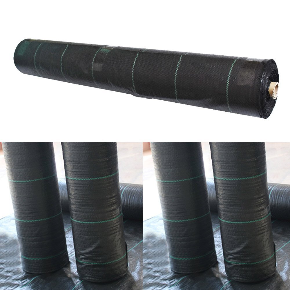 Weed Barrier Fabric Woven Earthmat Ground Cover Heavy-Duty Landscape US