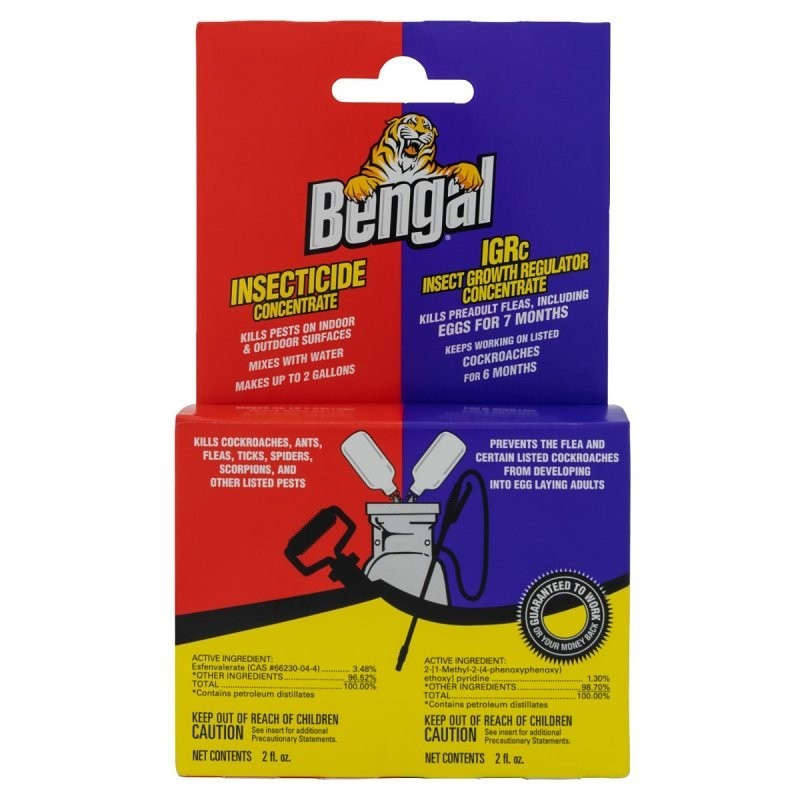 Bengal BEN 33700 TWO 2oz Bottles Concentrate Home Insect Control Indoor, Outdoor