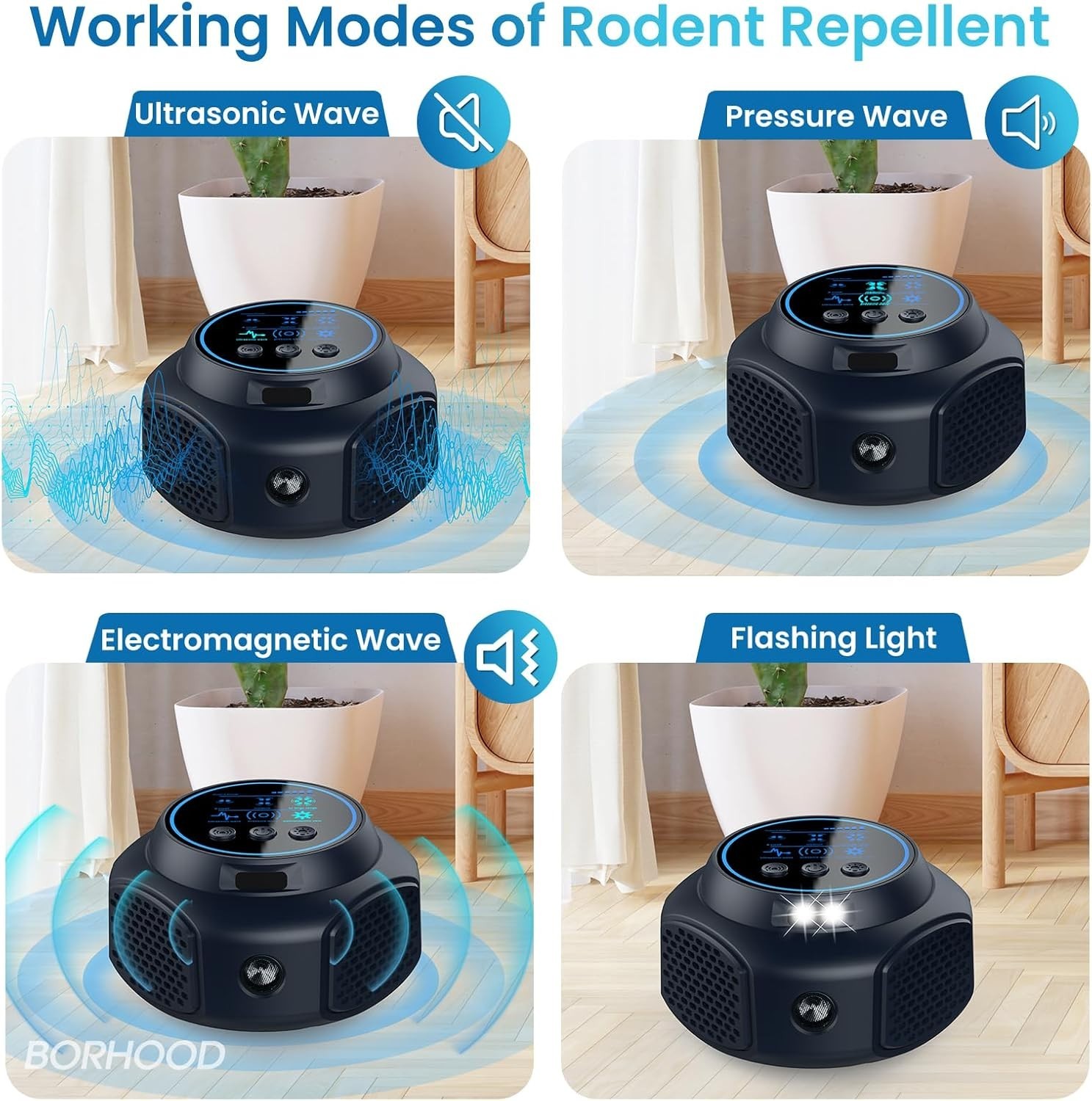 Humane Ultrasonic Pest Repeller Plug-in: Effective Indoor Bug Control – 2 Pack