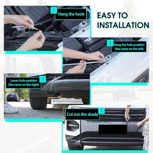 1Pcs Car Grille Protection Net,High-Density Front Grill Air Intake 1 Pcs