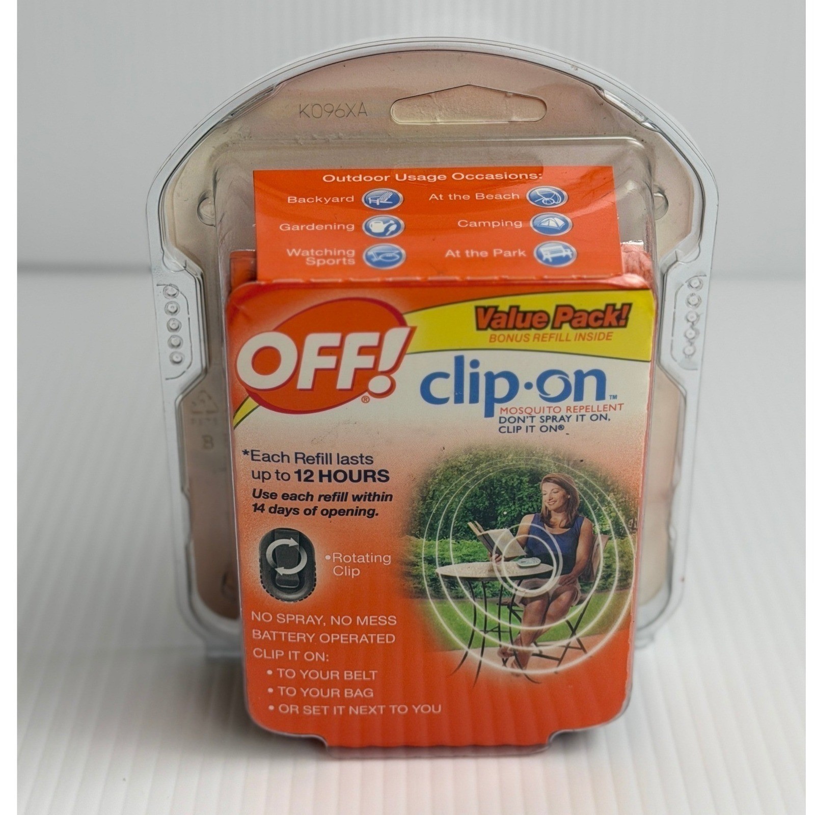 OFF Clip-On Mosquito Repellent Fan Unit w/ 2 Refills American Flag