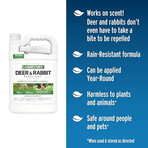 Liquid Fence Deer & Rabbit Repellent Ready-to-Use, 1-Gallon