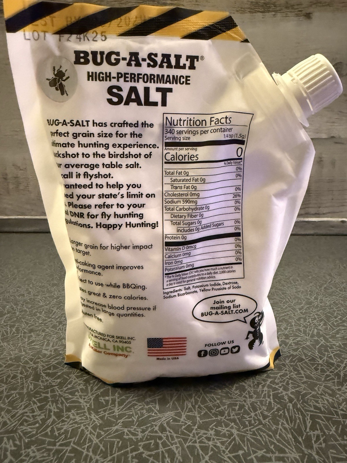NEW High Performance Salt – Pouch Bug-A-Salt