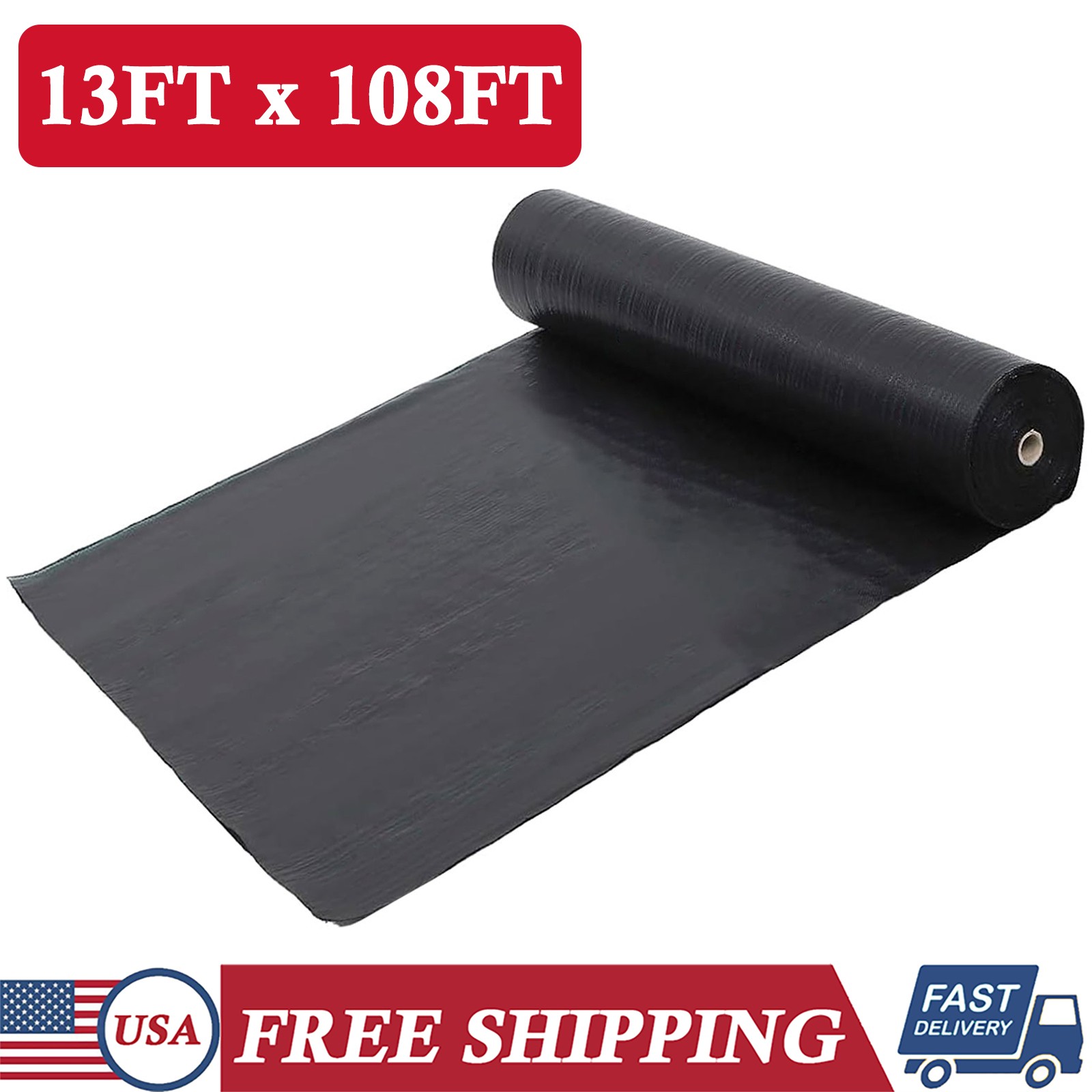 Driveway Fabric13 ft x 108 ft Woven Landscape Fabric Heavy Duty for Ground Cover