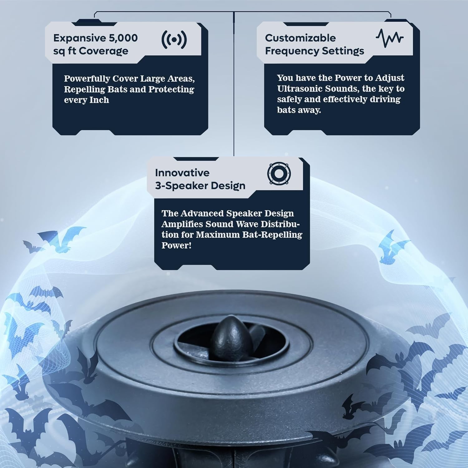 Powerful Ultrasonic Bat Deterrent