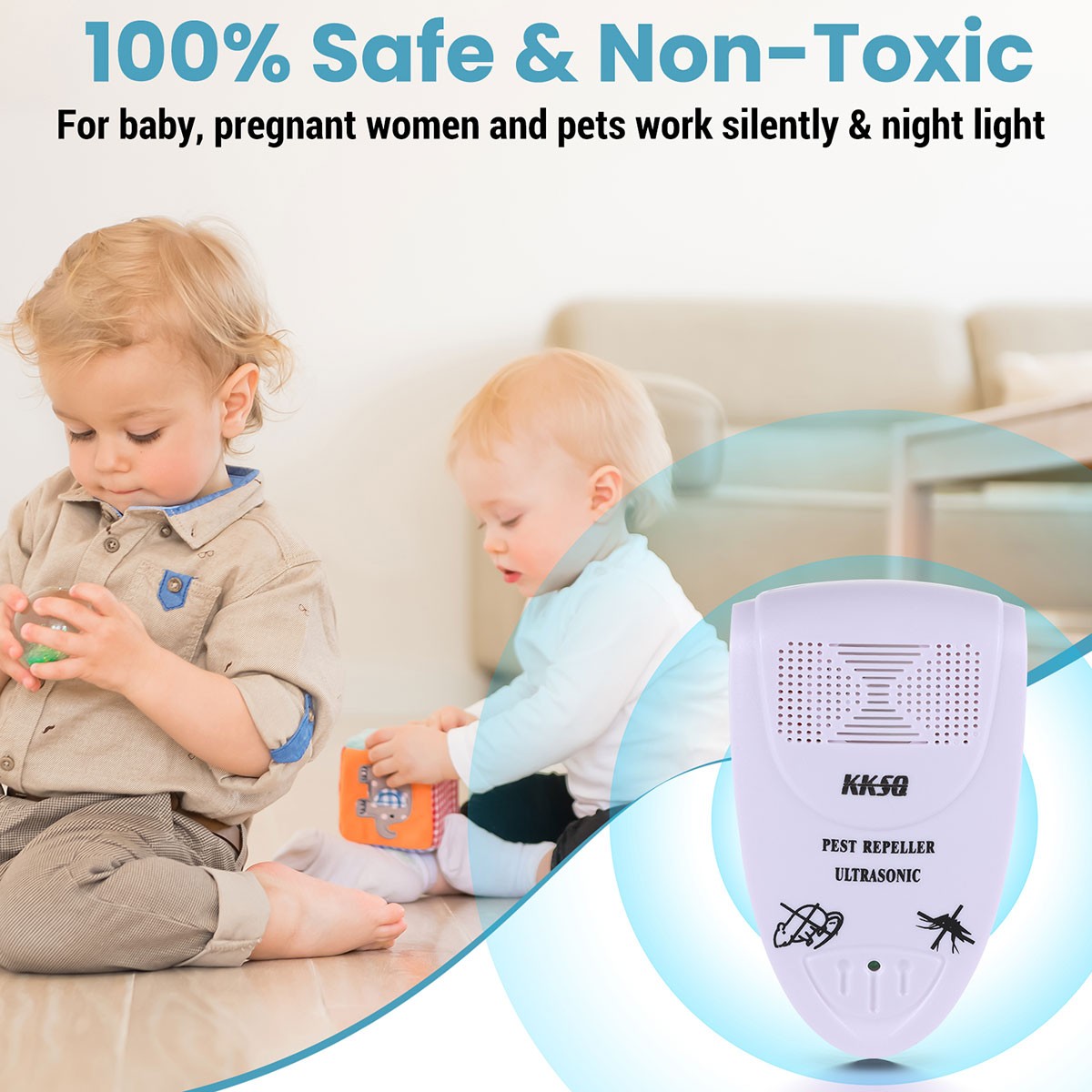 Ultrasonic Anti Rat Mouse Bug Mosquito Flea Pest Cockroach Mice Repeller US Plug