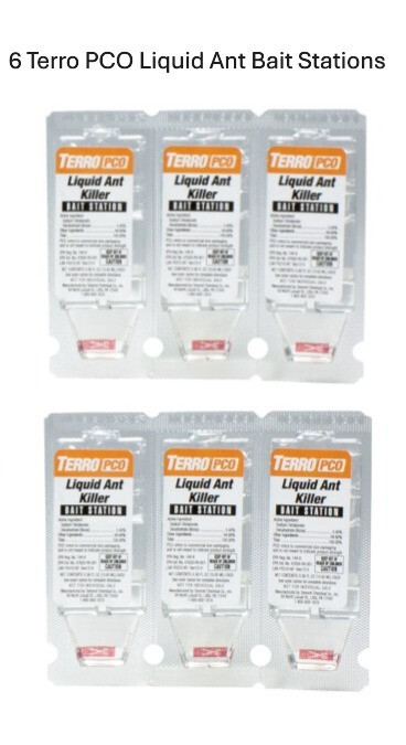 6 Terro PCO Liquid Ant Control Bait Stations Pharaoh