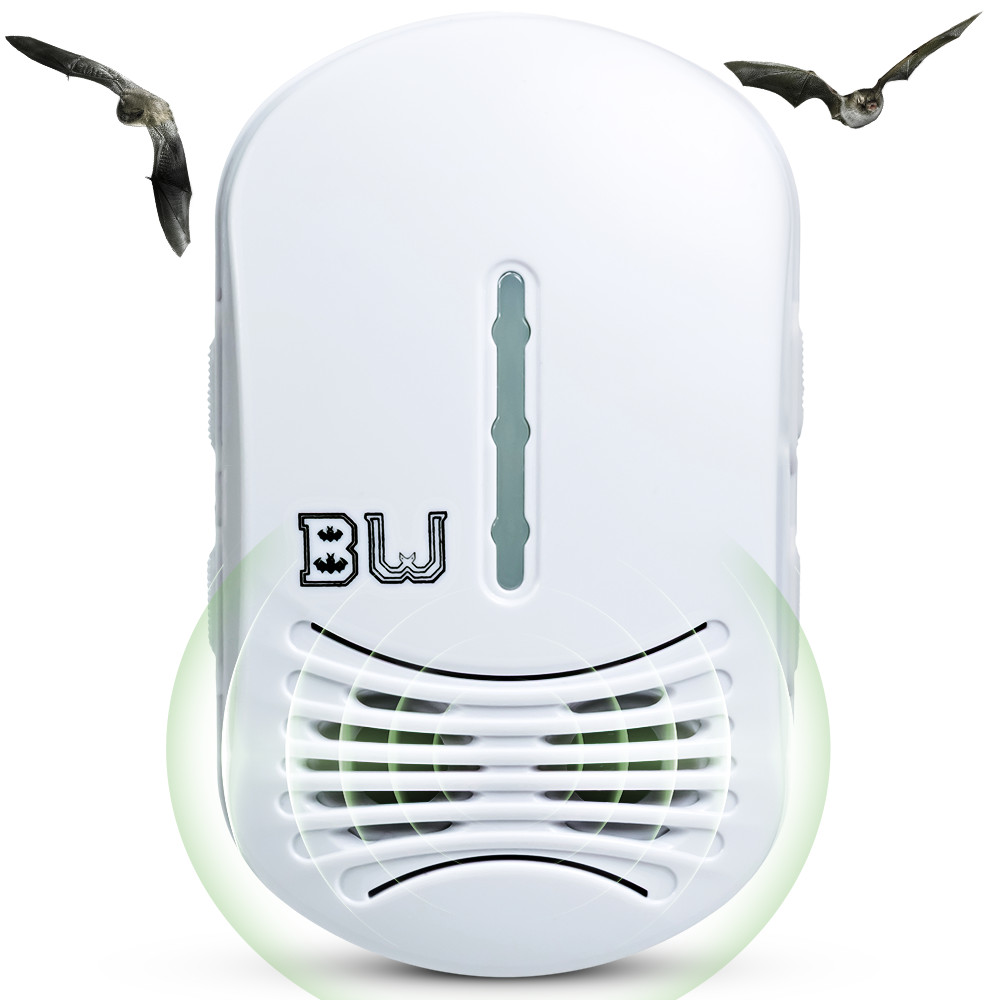 BugWomp Bat Expulsion Unit – Equipped with Dynamic Repellent Technology (White)