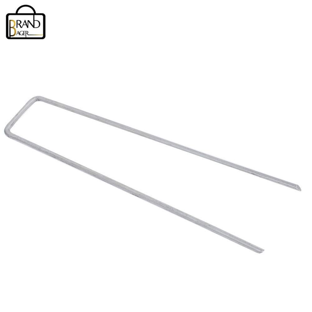 Galvanized 6 in Landscape Staples Garden Stakes Weed Barrier Fabric Pins 1000×