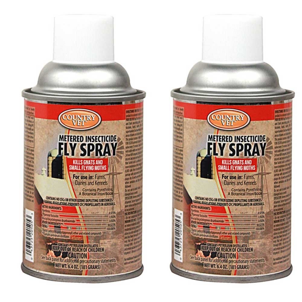 Country Vet Metered Insecticide Fly Spray 6.4oz 2 pack