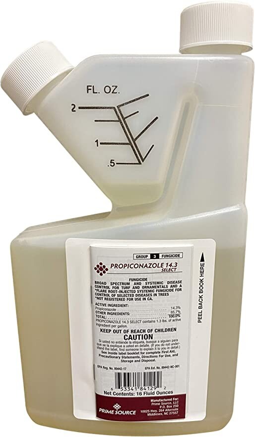 Prime Source Propiconazole 14.3 Select Lawn Ornamental Fungicide 16 fl oz Bottle