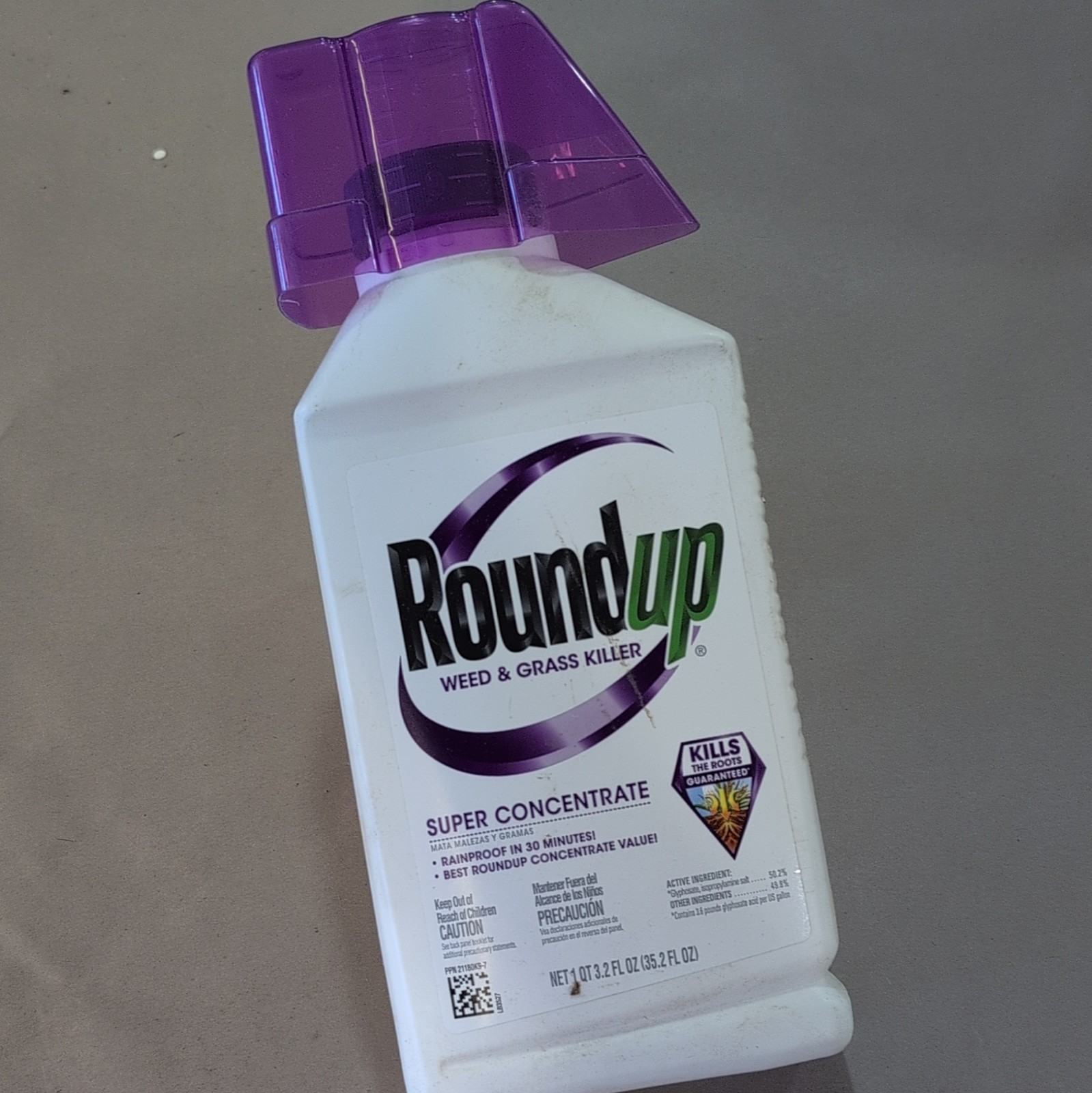 NEW Roundup Weed & Grass Killer Super Concentrate Liquid, Rainproof, 35.2 oz