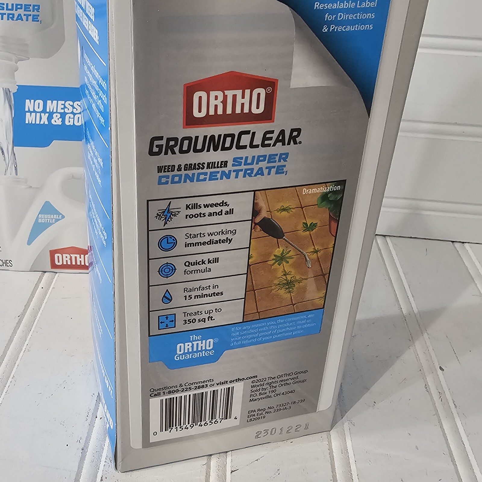 (4 Pouches) Ortho GroundClear Weed & Grass Killer Super Concentrate Refill Pouch